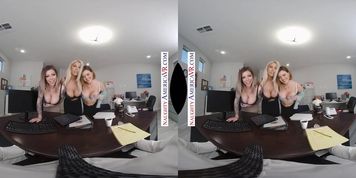 BRIDGETTE B. KARMA RX & KRISSY LYNN FUCK YOU IN THE OFFICE IN VR!