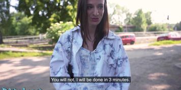 Public Agent - Beautiful day for sex outdoors POV blowjob fast hard fuck with Czech babe Dragon Fruit