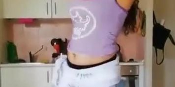 Egyption Girl dance in home