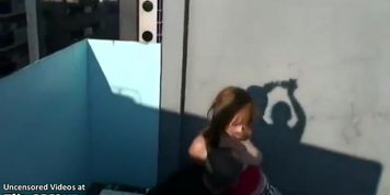 Japanese horny girl asks to have sex outdoor