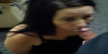 My wife sucking my dick and drinking my piss while waiting for the Doctor