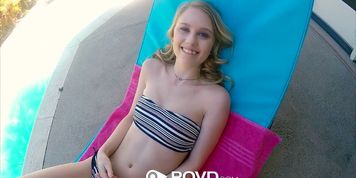 POVD - Petite cutie Lily Rader gets her pussy massaged and fucked