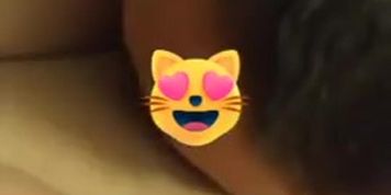 Slurping my pussy while rubbing dick