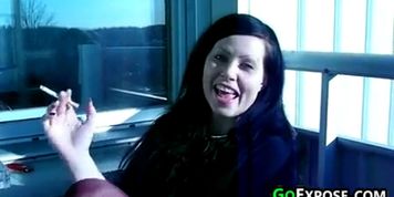 Dirty European Girl Smoking