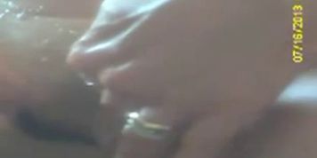 Hidden camera my Mom shaving pussy on toilet