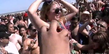 NEBRASKACOEDS - insane spring break beach party with hot naked real girls