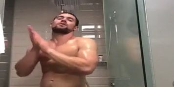 Sexy Nude Male Shower