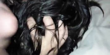 He hits it from the back and pisses all over my back and ass. Then he cums in my Hair (goodgirl)