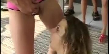 Cheyenne Hunter squirts in lesbian party