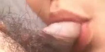 Saya Misaki gets dicks between cans and cum in mouth
