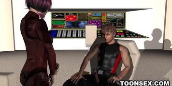 3D cartoon emo girl sucks cock and gets fucked