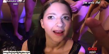 Sexy girl Nicole loves to be shared between a group of guys