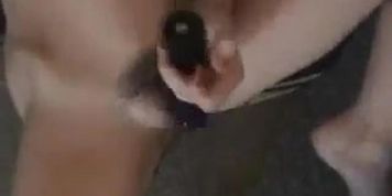 shy redhead teen films herself getting off on camera