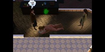 The boss fucked at work in the porn game Sims  Office sex