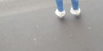 spy sexy teens ass in station romanian