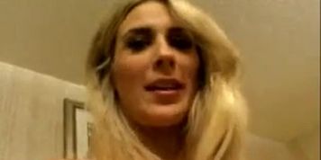 Horny milf playing sexily her pregnant pussy barefoot warming up foreplay seduction
