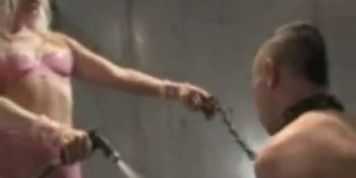 Dominatrix uses SlaveBoy 4 her own pleasure