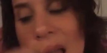 Girl sucking her own toes