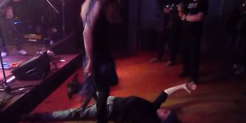 High Heel Trample by Artist at Concert
