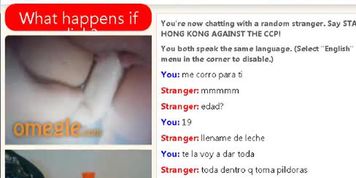 OMEGLE - se mete un consolador