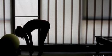 Silhouette Stretching/Exercising