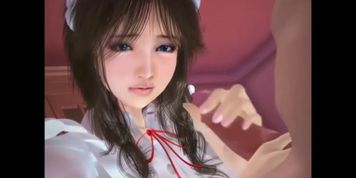 Cute Maid pleases her master