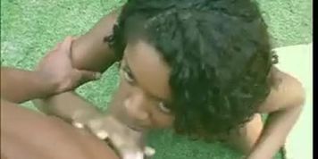 Anal Invasion dark-hued hoe gets bitchy and her face creamed with jizz