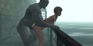Blonde girl gets fucked by monster 