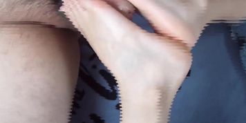 Asian girl giving footjob 2