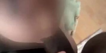 Korean girl sucks BBC
