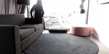 Whore wife waits for strangers dicks to finish work, then all holes will be used, husband films