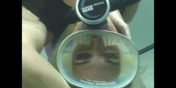Holly Halston underwater scuba diving sex
