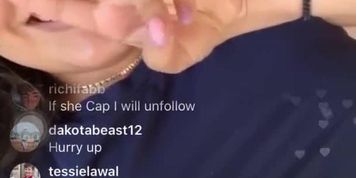IG Model @Kimmy.Waifu Flashes On IG Live
