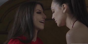 Busty brunette ass licks her hot stepsister (Charlotte Sins, Spencer Bradley)