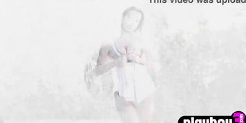 Totally wet big boobs MILF Cara Mell is so gorgeous and she exposed her curvy body