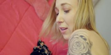 Lovely Blonde With Cum On Belly - Jasmine Riley