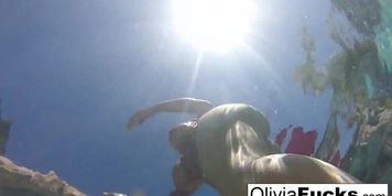 Sexy Olivia Austin Having Fun By The Pool