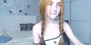 Redhead with pigtails