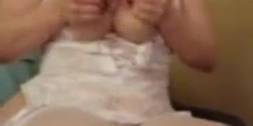 chubby girl white lingere