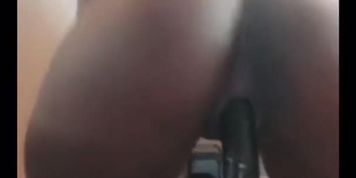 Wet Ebony Solo Masturbation