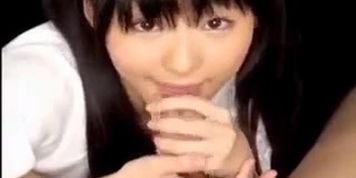 Cute and sweet Japanese pleasing hard dick