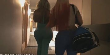 Big booty stripper riding a big black dick