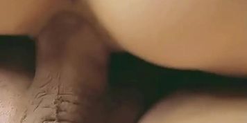 Ass splattered with cum, jumping on a big cock (Tania Amazon)