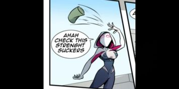 Spider Gwen Swaps Bodies (Art By Lulart)