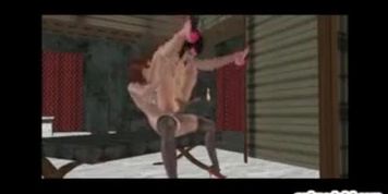 Two shemales 3d animation hot riding shemale dick