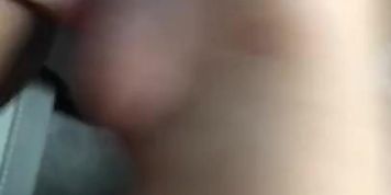 Fingering a girl I met on tumblr she was so wet and creamed on my hand in the car