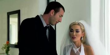 Sexy big-tit bride Devon rides a big-dick right after her wedding