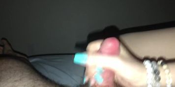 Girlfriend Gives Small Penis A Handjob