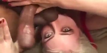very cute blond loves to eat black asshole and suck BBC with multiple cumshots