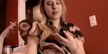 Real amateur Larry is having his first sex with a girl
